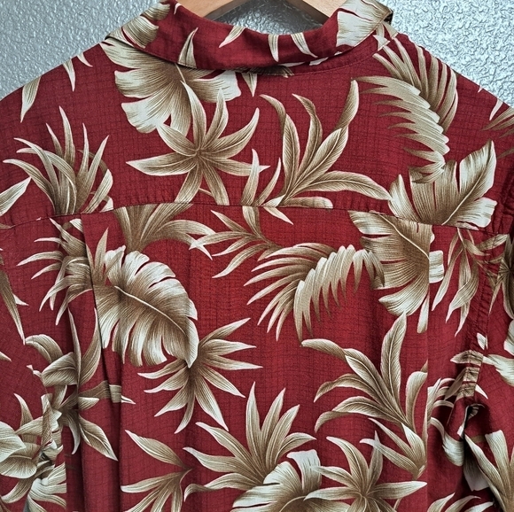 Campia Moda Maroon Hawaiian Shirt    Size M - Picture 6 of 13